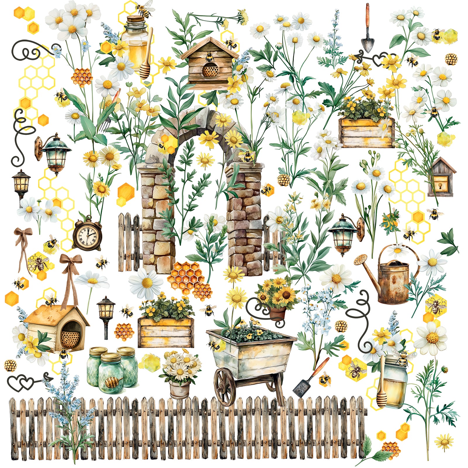 49 & Market Botanical Buzz Laser Cut Elements